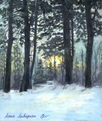 Вечером в лесу